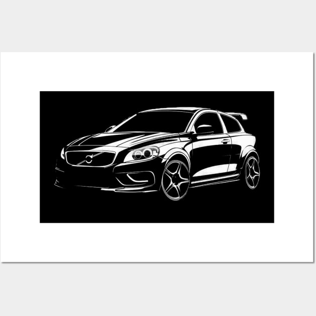 Volvo C30 Wall Art by Moulezitouna